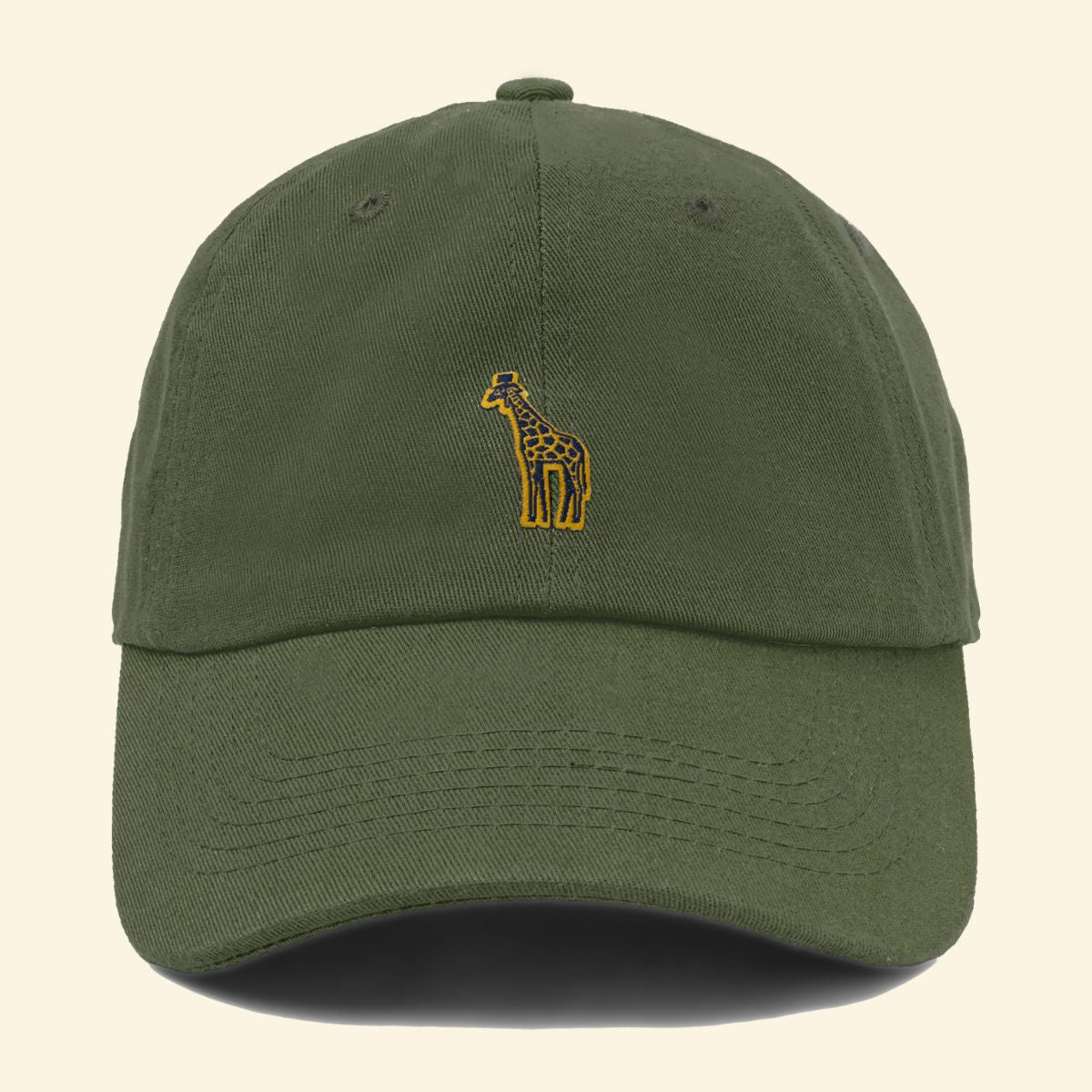 Embroidered Giraffe Polo Hat