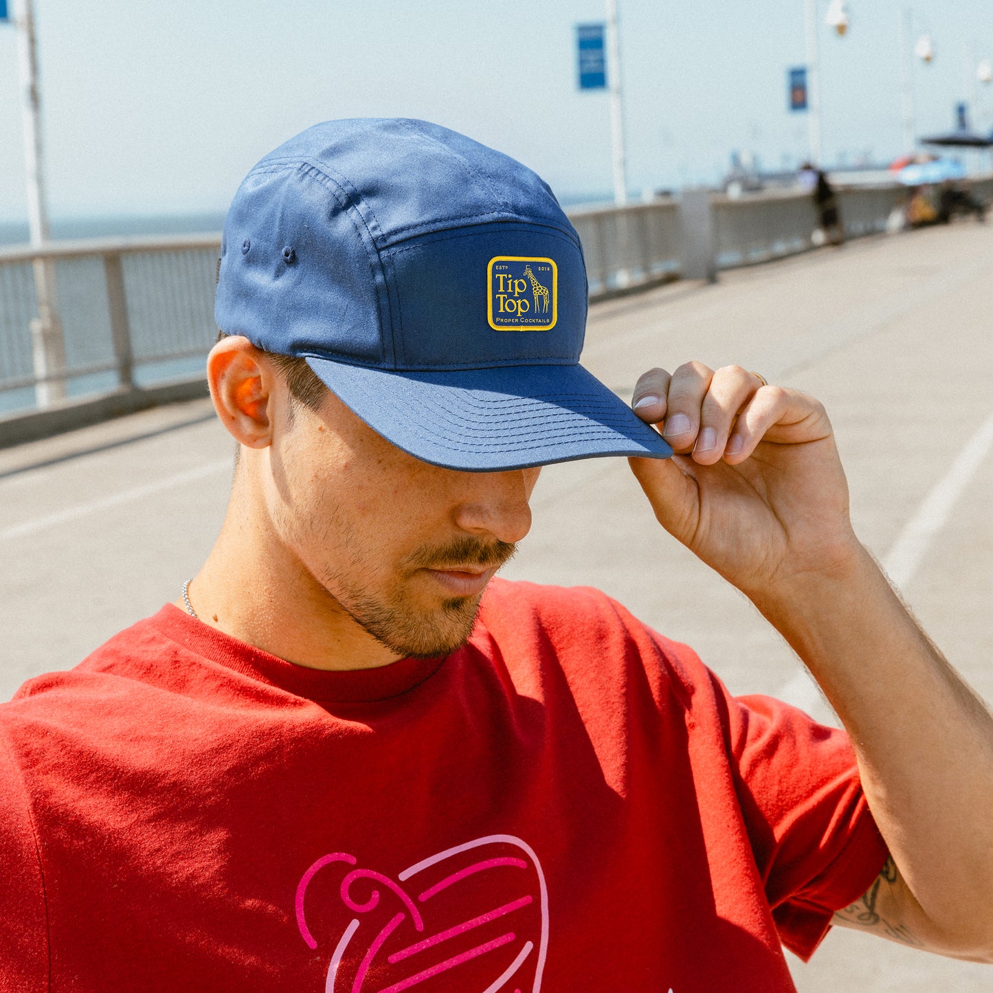 Navy 5-Panel Racer Hat