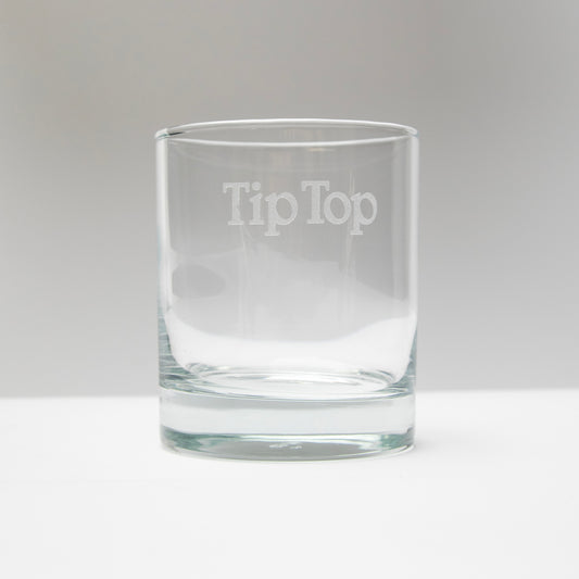 Tip Top Rocks Glass