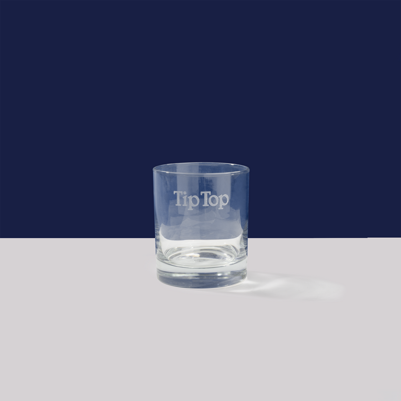Tip Top Rocks Glass